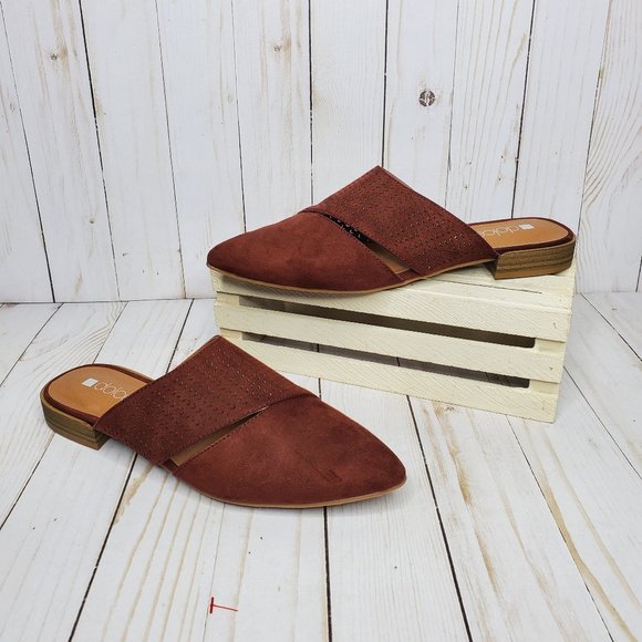 Dolcetta Shoes - Dolcetta Cognac Pointed Toe Tillie Mules